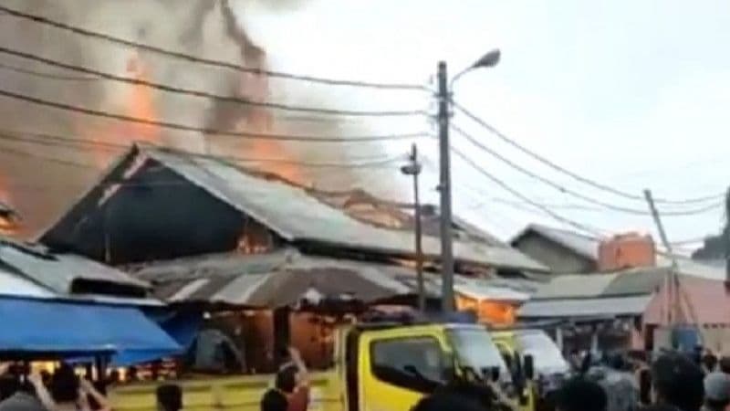 Pasar Induk Caringin Bandung Kebakaran