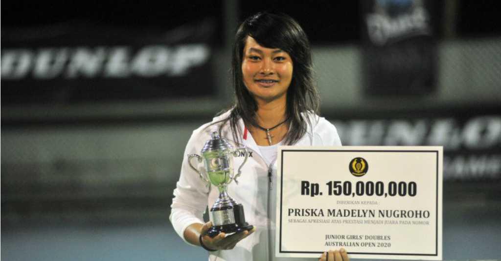 Juara Australia Open Junior 2020, PP Pelti Guyur Priska Bonus Rp150 Juta
