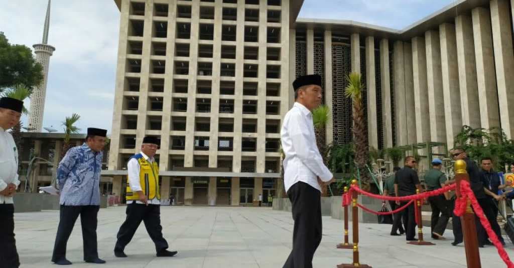 Jokowi Pasang Target Renovasi Istiqlal Rampung April 2020