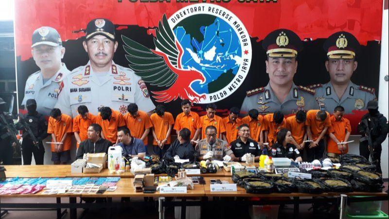 Bongkar Jaringan Pengedar Tembakau Gorila, Polisi Ringkus 13 Orang