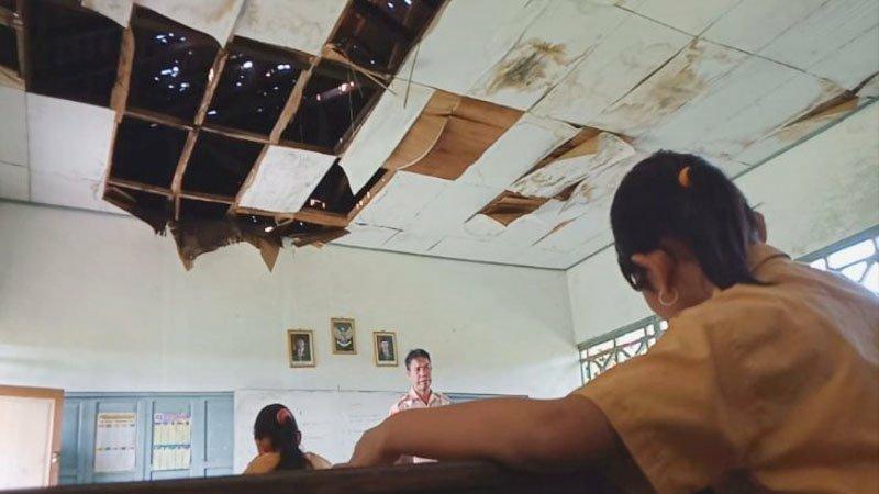 Pak Nadiem Tolong! Bangunan SDN di Kapuas Kalteng Ini Sangat Memprihatinkan