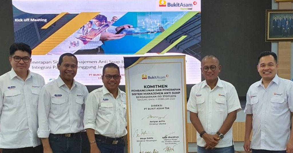 PT Bukit Asam Terapkan Manajemen Anti Suap
