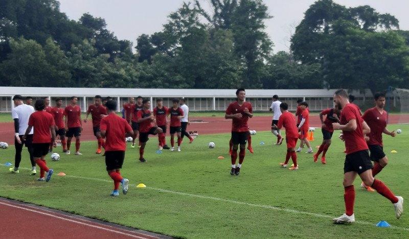 Hari ke-2 Pemusatan Latihan, Shin Tae-Yong Latih Timnas Penguasaan Bola