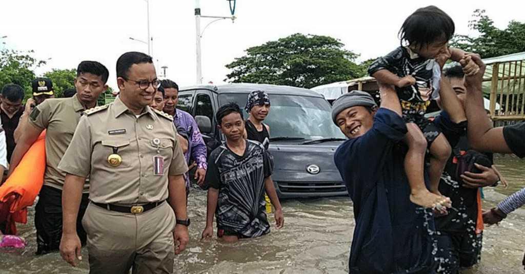 Survei: Banjir Jakarta Turunkan Elektabilitas Anies Baswedan