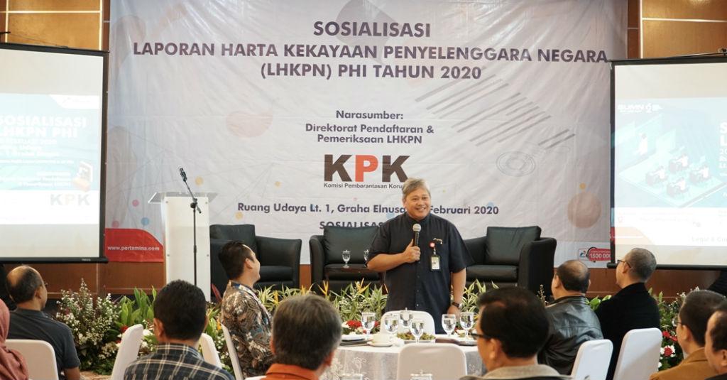 Tepis Korupsi, Pertamina Hulu Indonesia Lakukan Sosialisasi Laporan LHKPN