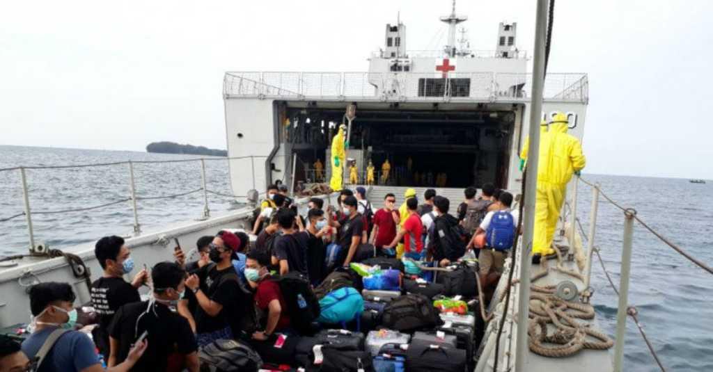 188 WNI dari Kapal Pesiar Dream World Tiba di Kepulauan Seribu