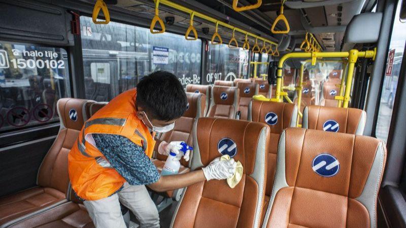 Cegah Penularan Korona, Dishub DKI Imbau Angkutan Umum Bersih-bersih