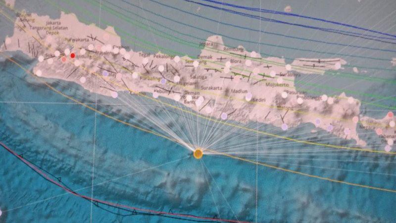 Gempa Magnitudo 5 di Selatan Pulau Jawa Terasa hingga ke Bantul