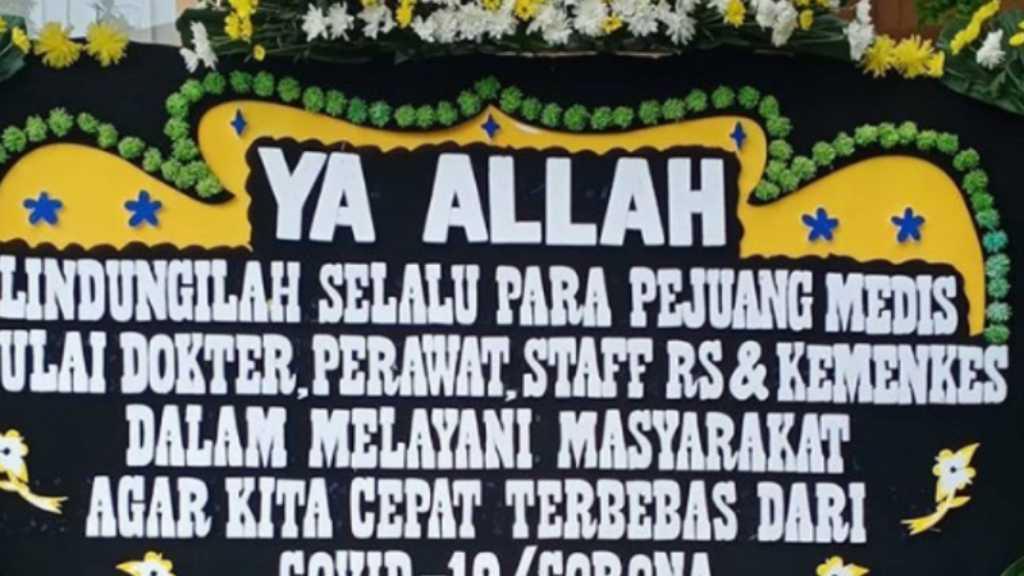 Bentuk Dukungan Masyarakat, RSPI Sulianti Saroso Dibanjiri Karangan Bunga