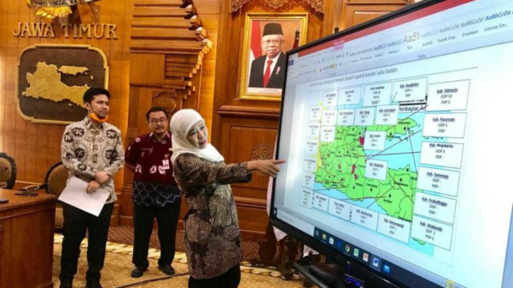 Gubernur Khofifah Tetapkan Jawa Timur Status Darurat Bencana COVID-19