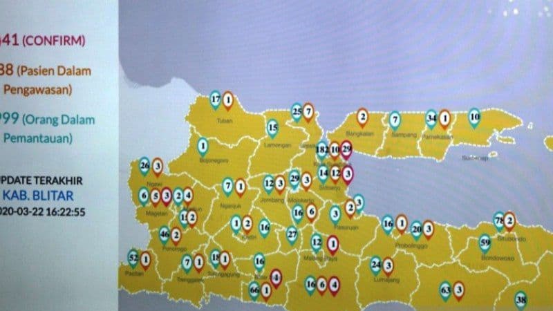 41 Orang di Jawa Timur Positif Virus Korona, Terbanyak Ada di Surabaya