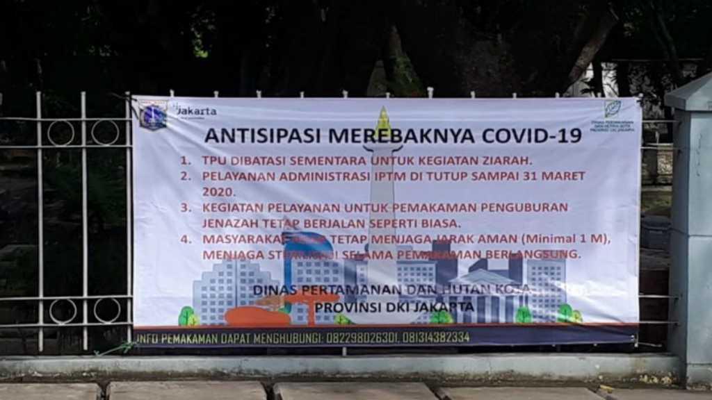 Pemkot Jakarta Utara Tutup Sementara RTPRA hingga Tempat Pemakaman Umum