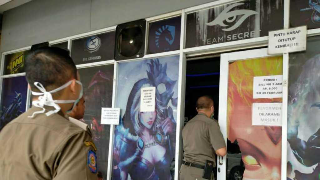 Satpol PP Kota Bandung Fokuskan Razia Warnet dan Rental Gim Cegah COVID-19