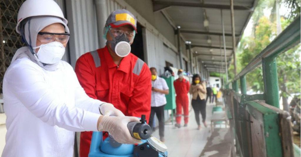 Menaker Imbau Pengusaha Semprot Disinfektan di Tempat Kerja