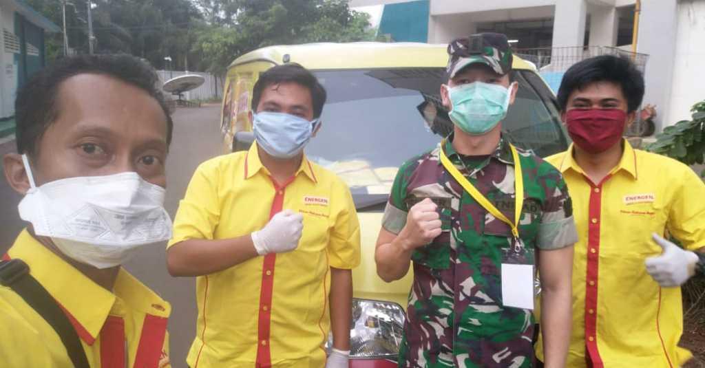 Petugas Medis RS Darurat Wisma Atlet Mendapat Bantuan Minuman Bernutrisi