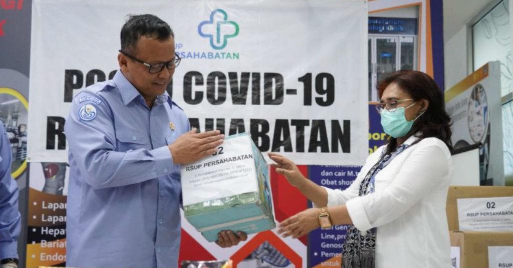 KKP Salurkan Bantuan Protein bagi Tenaga Medis di RS Jakarta