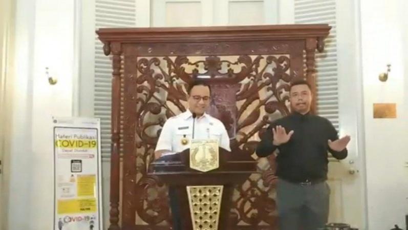Anies Resmi Terbitkan Pergub PSBB DKI Jakarta Jumat Pukul 00.00 WIB