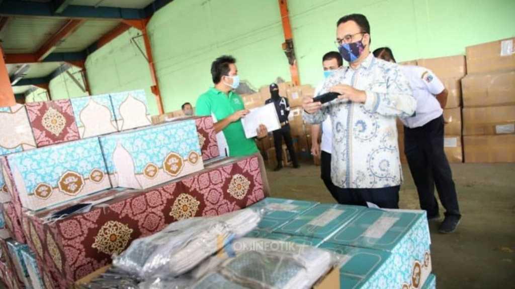 Anies Bakal Bagikan 20 Juta Masker Gratis untuk Warga Jakarta