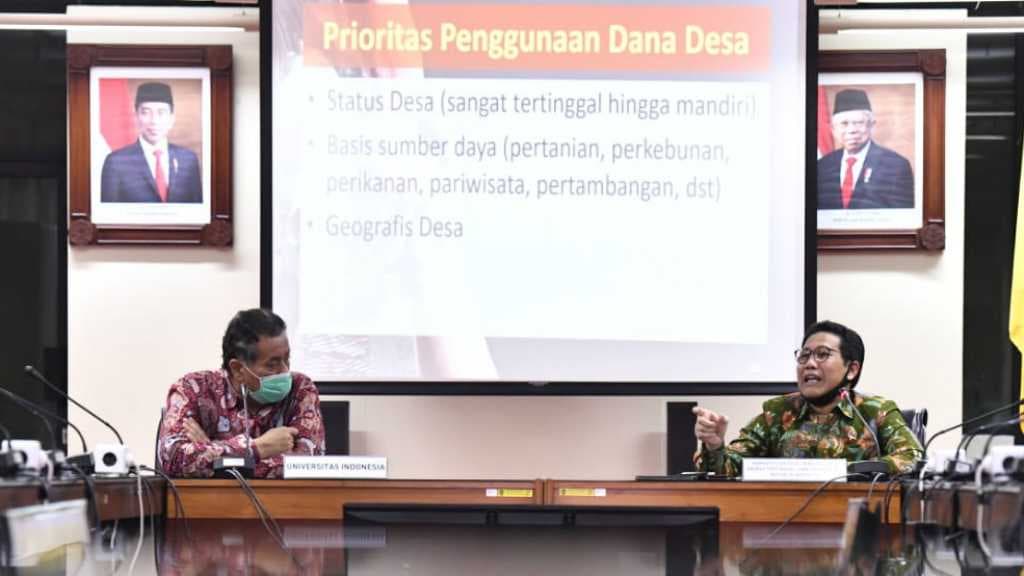 Kemendes PDTT Gandeng UI untuk Tentukan Skala Prioritas Pembangunan Desa