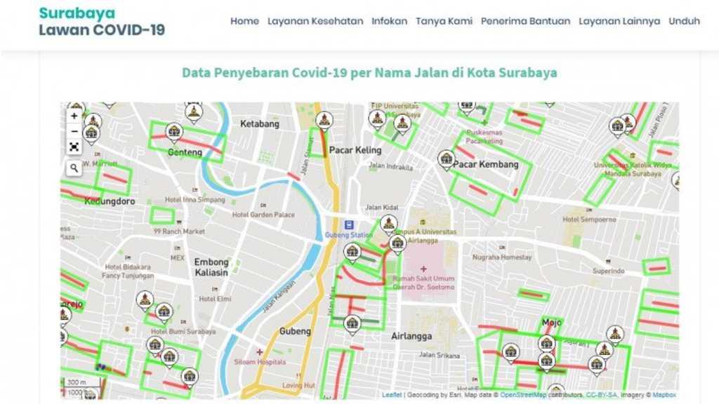 Pemkot Surabaya Buka-bukaan Data Alamat Pasien COVID-19