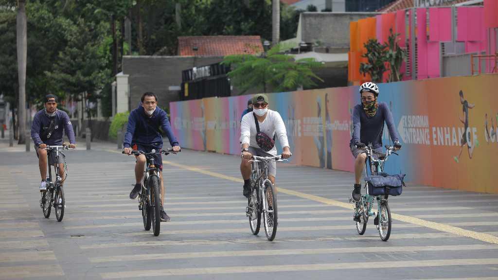 Jam Operasional Jalur Sepeda di Sudirman Dibatasi