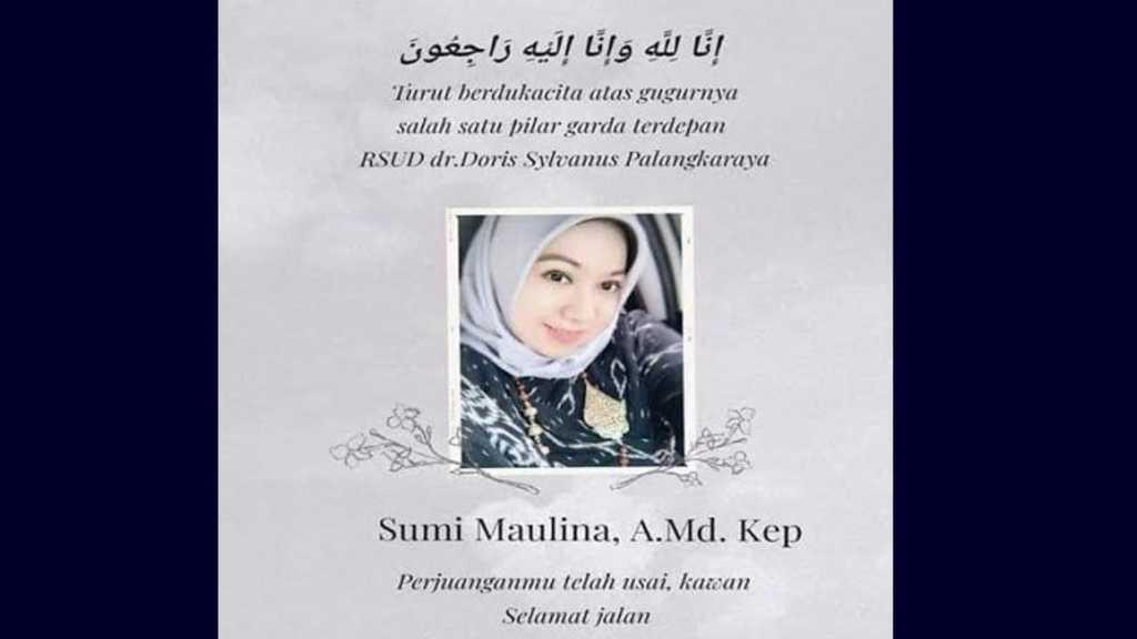 Seorang Perawat di Palangka Raya Meninggal Dunia Terinfeksi COVID-19