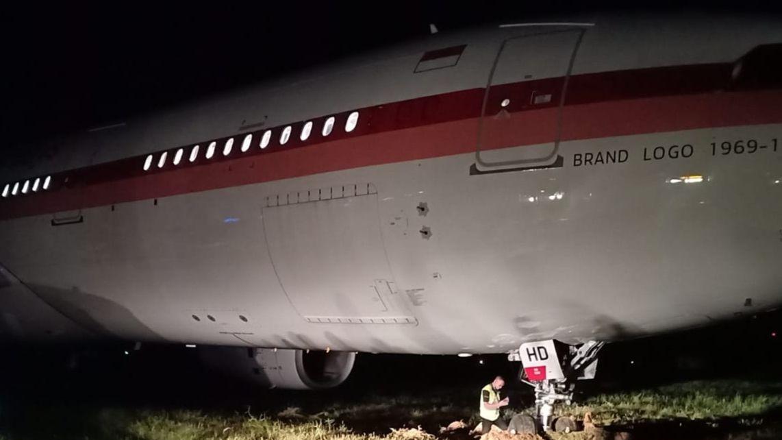Pesawat Garuda Indonesia Tergelincir di Bandara Sultan Hasanuddin Makassar