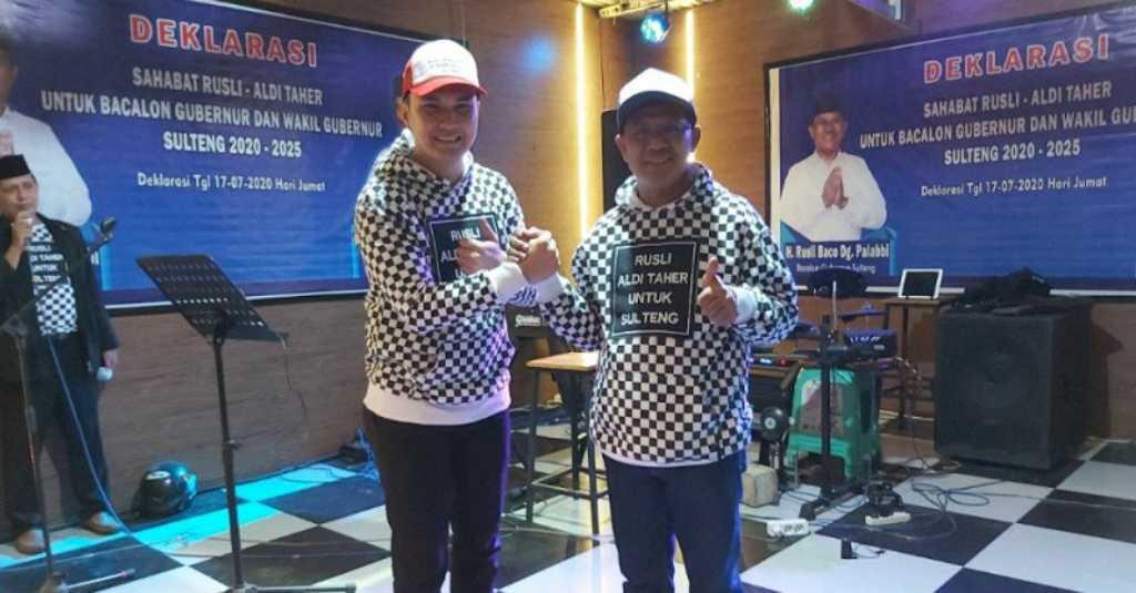 Wagub Sulteng Rusli Baco Gandeng Aldi Taher di Pilkada 2020