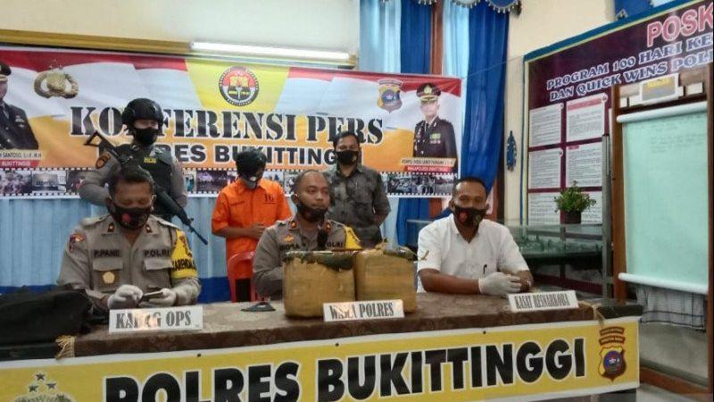 Dua Pemuda Apes Ini Ketahuan Bawa Ganja 11 Kg karena Kecelakaan Motor