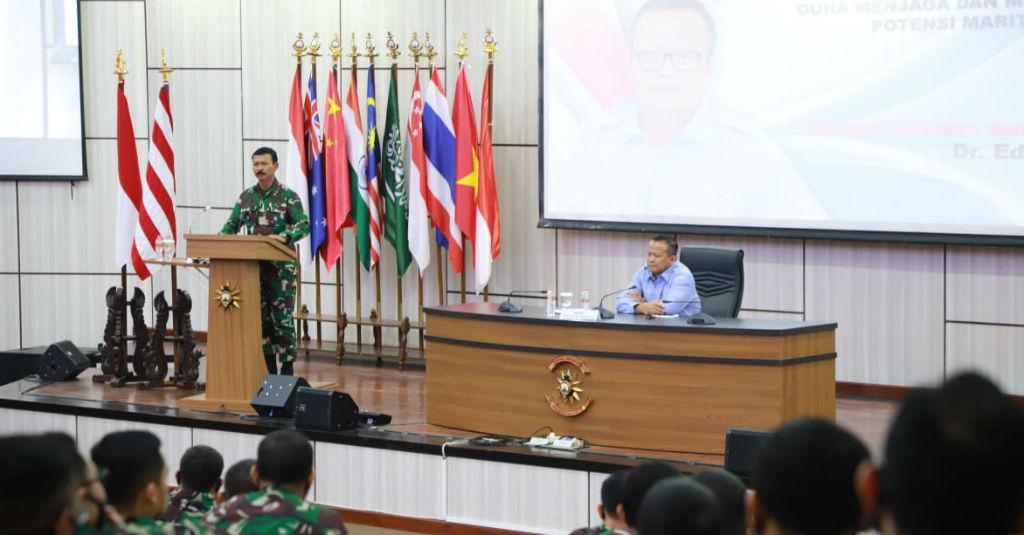 Edhy Prabowo Kenalkan Tambak Millenials di Kuliah Umum Seskoal