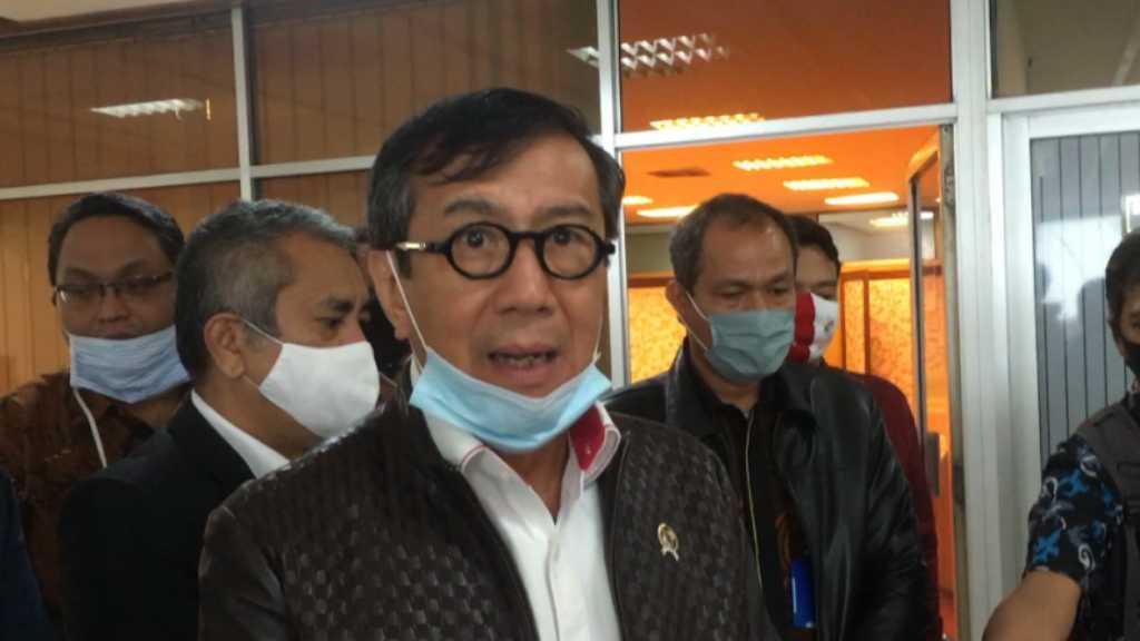Yasonna Laoly Sindir Gugatan Hukum Terkait Kebijakan Asimilasi Narapidana