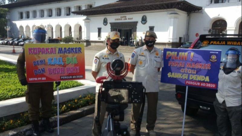 Satpol PP Jabar Catat 927 Pelanggar Protokol Kesehatan