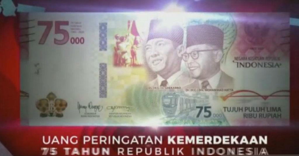 Menkeu-BI Resmikan Uang Rupiah Khusus Pecahan Rp75.000 untuk HUT RI
