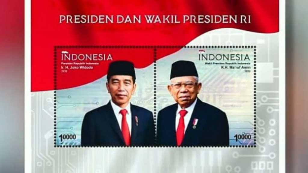 Kominfo Luncurkan Prangko Bergambar Jokowi-Ma'ruf Amin