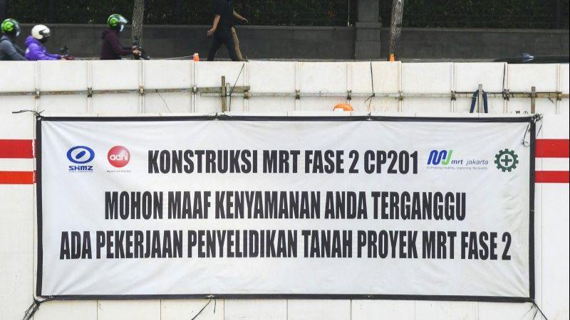 Ada Pengerjaan MRT Fase 2, Jalur Lambat Medan Merdeka Selatan Akan Ditutup