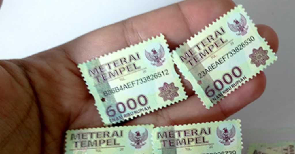 Bea Materai Akan Jadi Rp10 Ribu Mulai Januari 2021