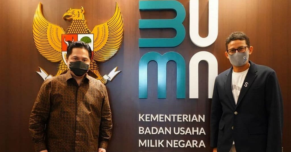 Sandiaga Uno ke Kantor Erick Thohir, Ngapain Bro?