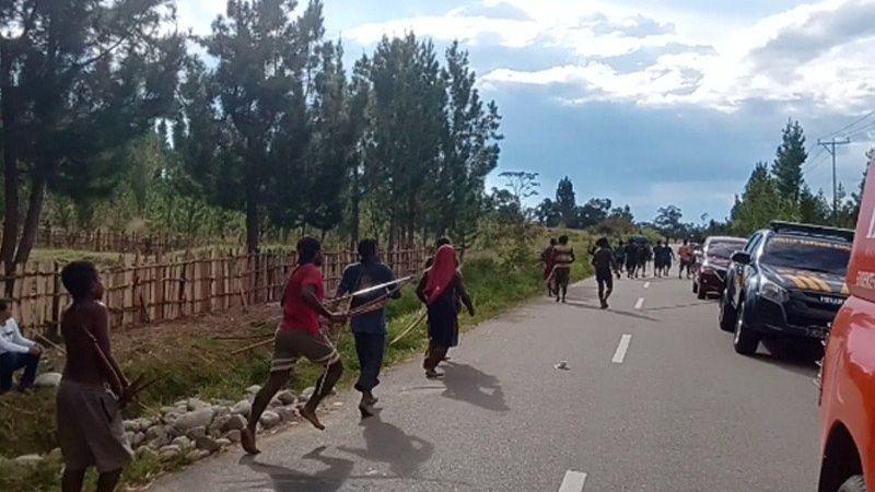 Perang Antarkampung, 16 Orang di Jayawijaya Terkena Panah
