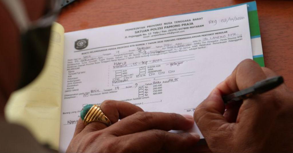 Warga NTB Melanggar Protokol COVID-19 Akan Kena Denda, ASN Capai Rp200 Ribu