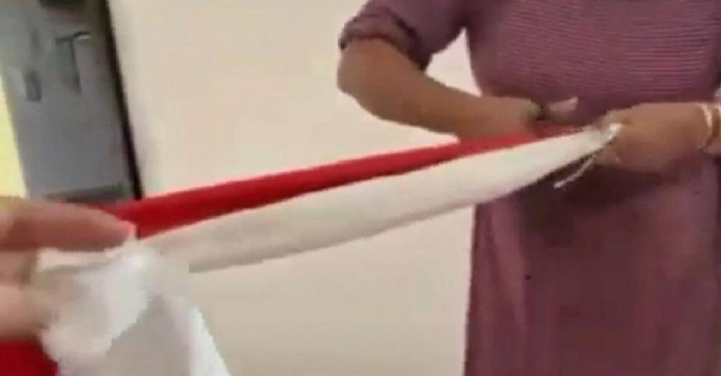 Tak Disangka, Aksi Ibu Gunting Bendera Merah Putih karena Jengkel pada Anak