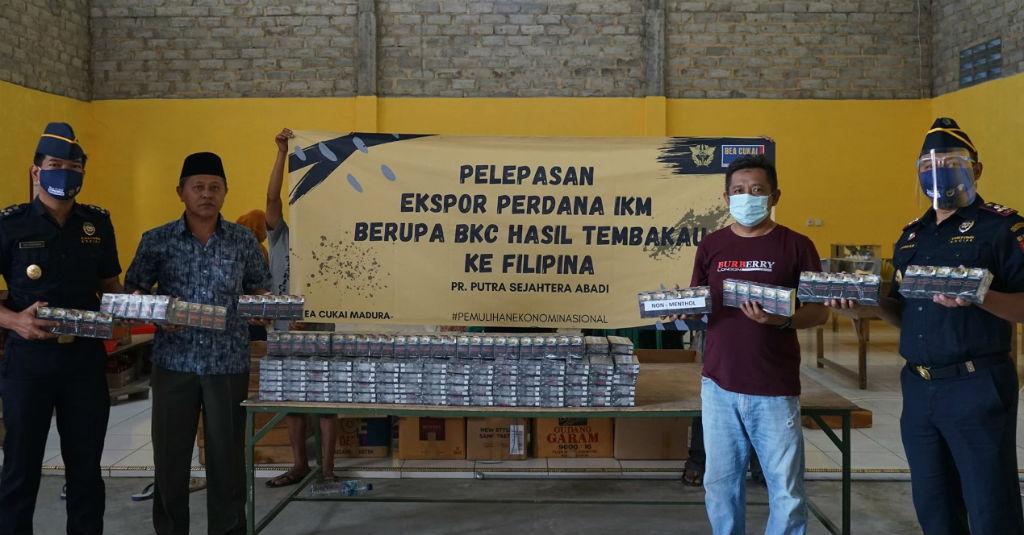 Bea Cukai Madura Rilis Ekspor Perdana 32.000 Batang Rokok ke Filipina