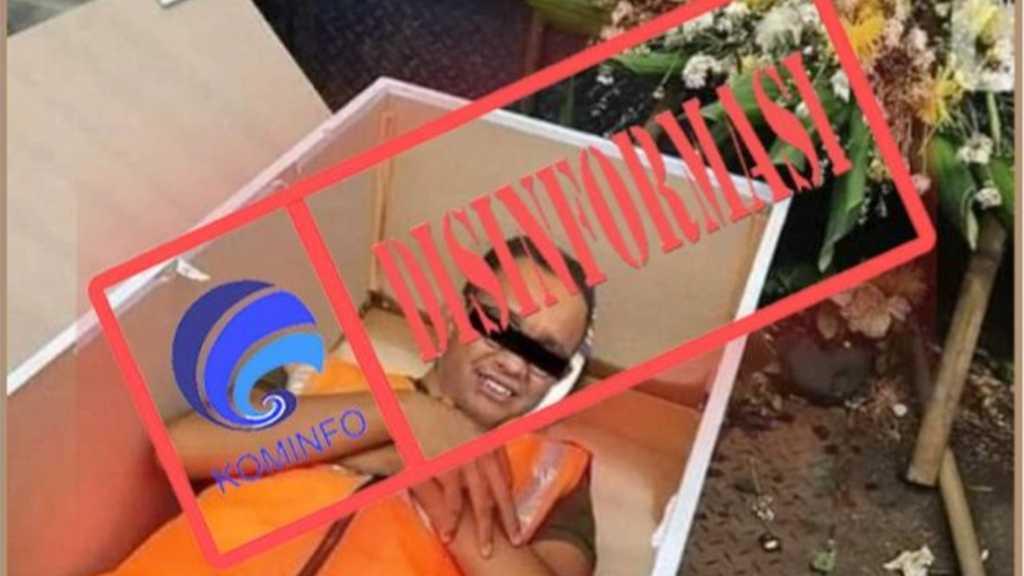 Heboh Foto Gubernur Anies Baswedan di Dalam Peti Mati, Ini Faktanya