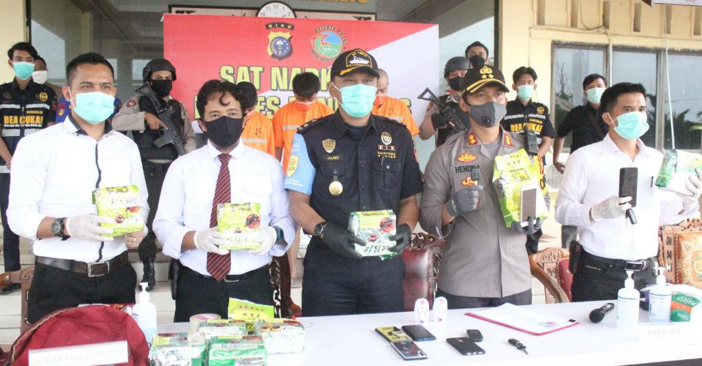 Bea Cukai dan Kepolisian Gagalkan Penyelundupan Sabu dari Malaysia