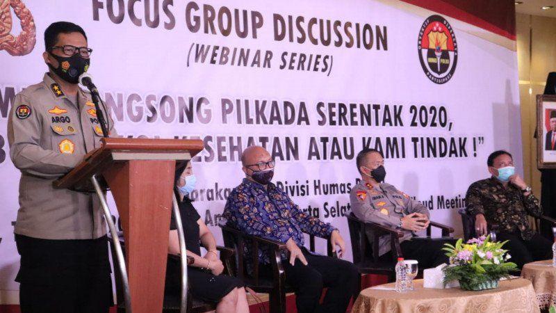 Polri Akan Tindak Tegas Pelanggar Protokol Kesehatan Pilkada 2020