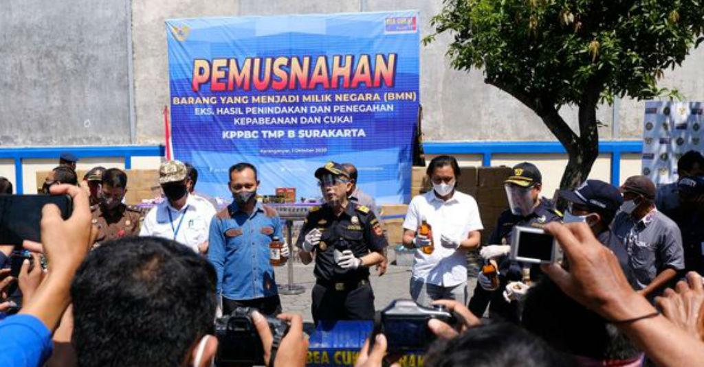 Bea Cukai Surakarta Musnahkan Barang Ilegal yang Mencapai Rp1,18 M