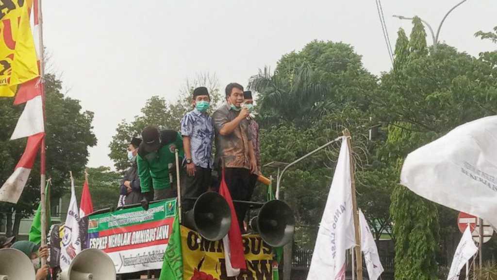 Cerita F-PKS dan Demokrat Ikutan Demo di Bogor Tolak UU Ciptaker