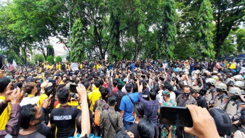 Demo Omnibus Law di Kalsel, Kapolda: Tidak Ada Anggota yang Bersenjata
