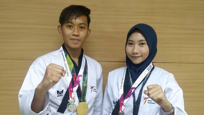 Dua Mahasiswa Indonesia Raih 3 Medali Emas di Kejuaraan Taekwondo Online