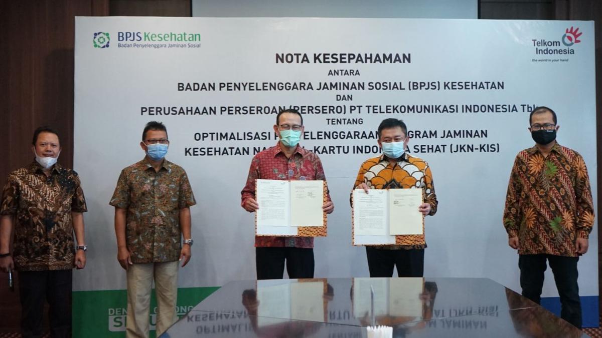 BPJS Kesehatan Teken Nota Kesepahaman dengan PT Telkom