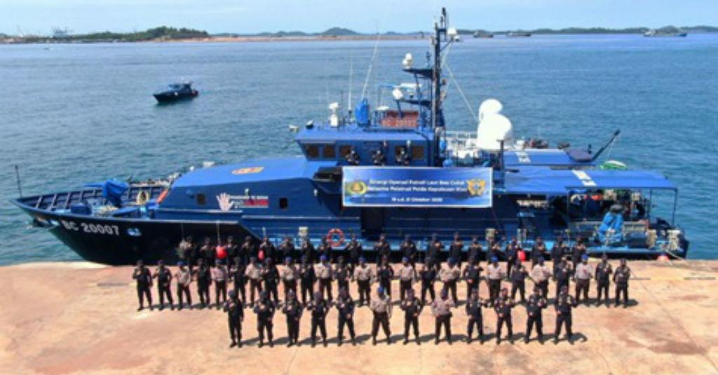 Jaga Kedaulatan Perairan RI, Bea Cukai dan Polairud Patroli Laut Gabungan